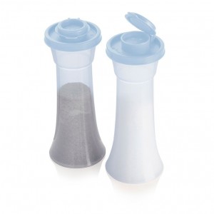 Tupperware Large Hourglass Salt And Pepper Shakers White Serveware | LERXV6389