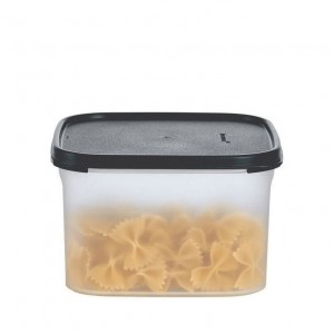 Tupperware Modular Mates Square 2 Black Dry Storage | KUFWG0618