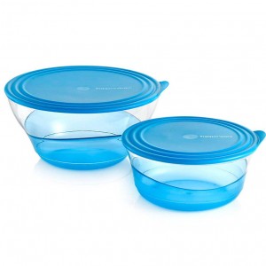 Tupperware Sheerly Elegant 2-pc. Set Azure Serveware | PDSZQ9081