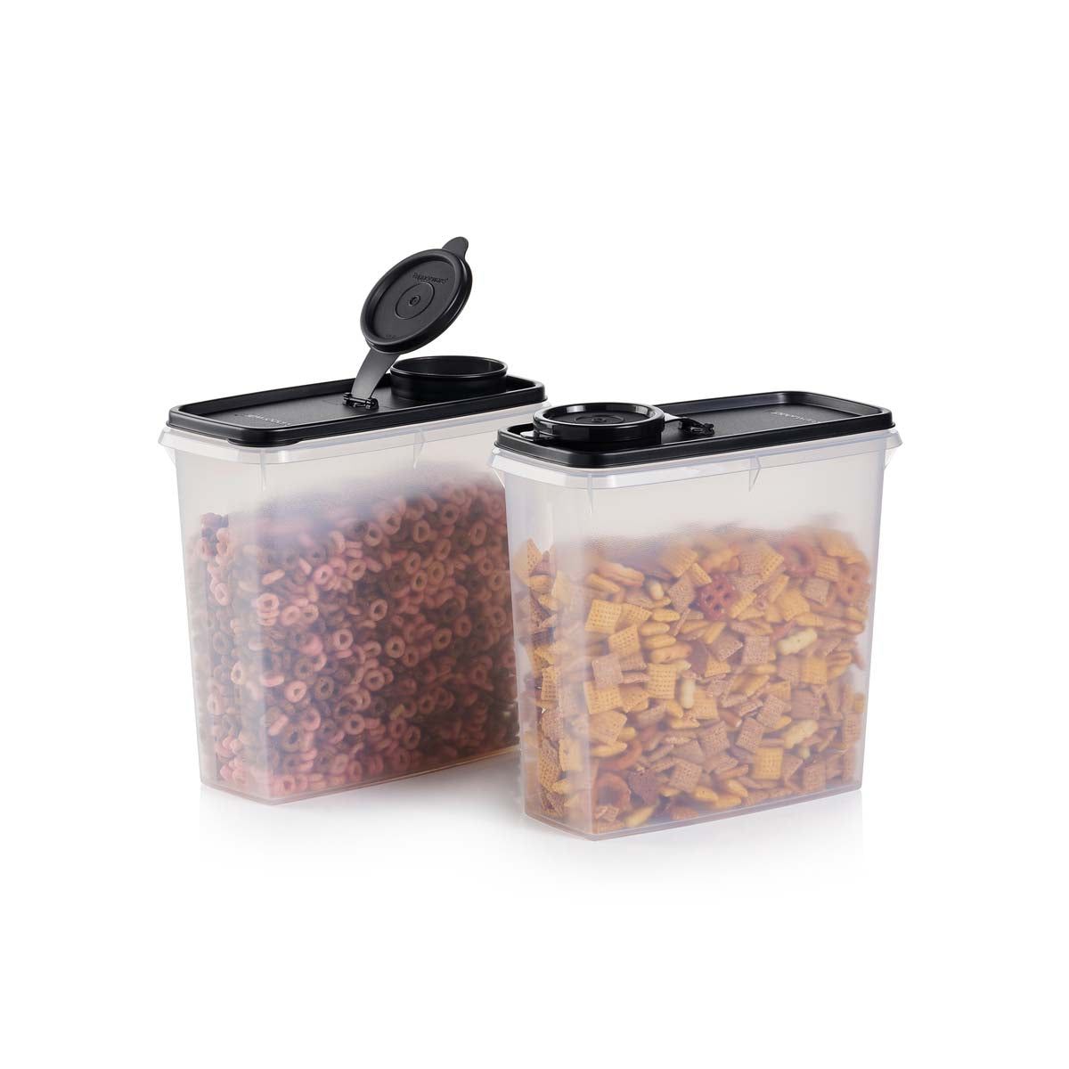 Tupperware Cereal Storers Black Dry Storage | WKTSH3916