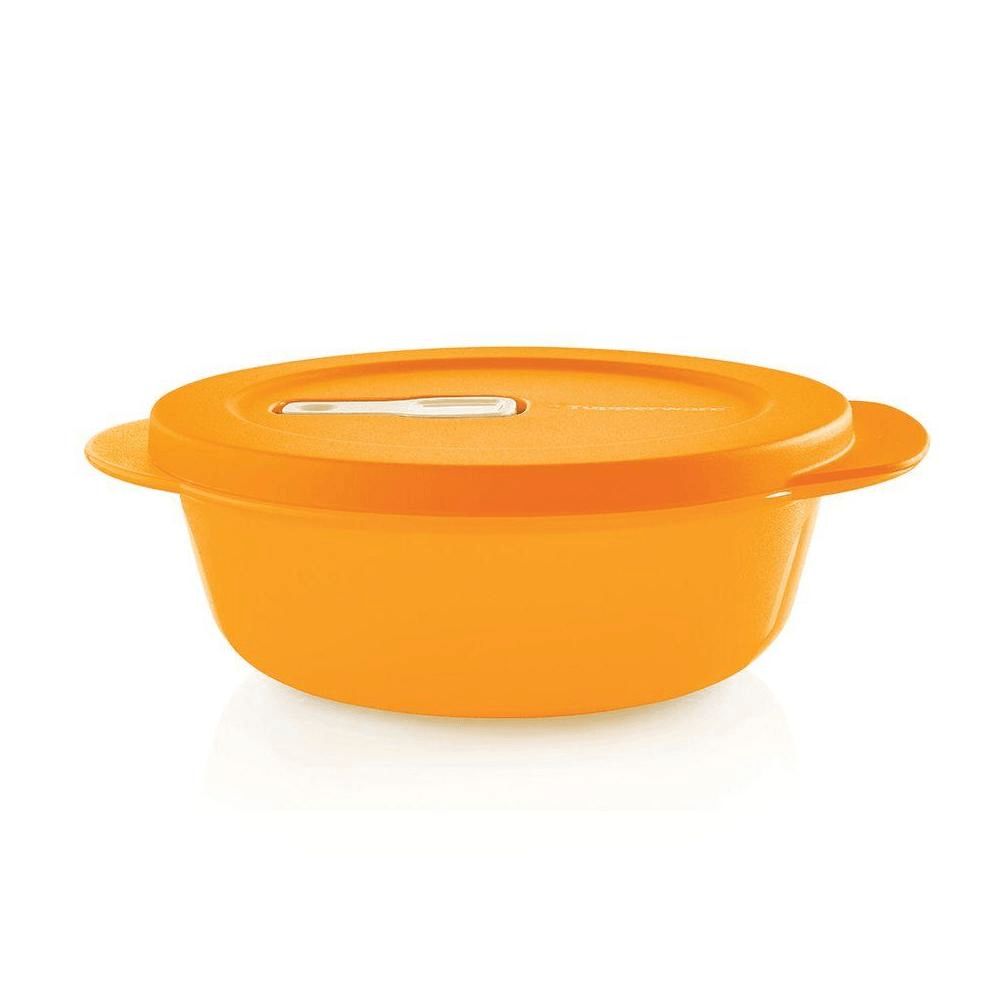 Tupperware Crystalwave Plus 2-cup/560 Ml Round Papaya Microwave Reheatable | YAPTV2613