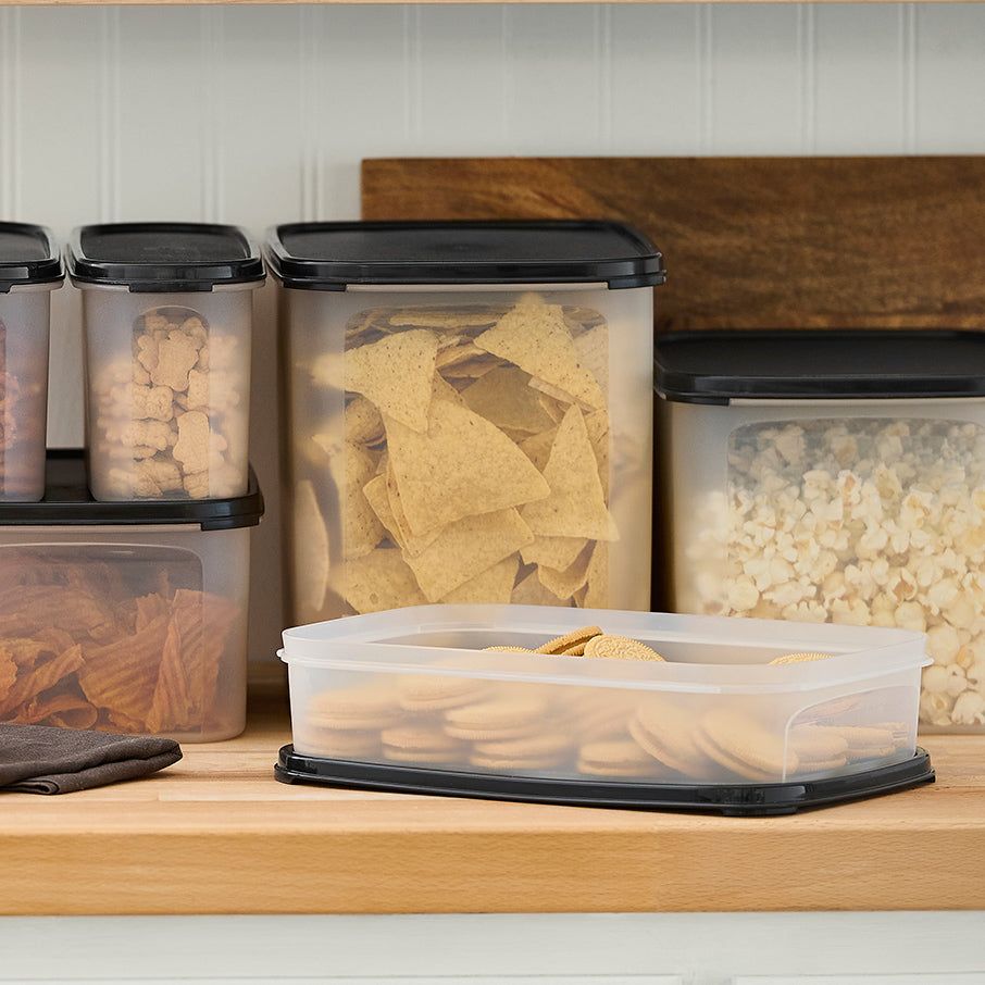 Tupperware Modular Mates Rectangular 1 Black Dry Storage | UVIJX4163