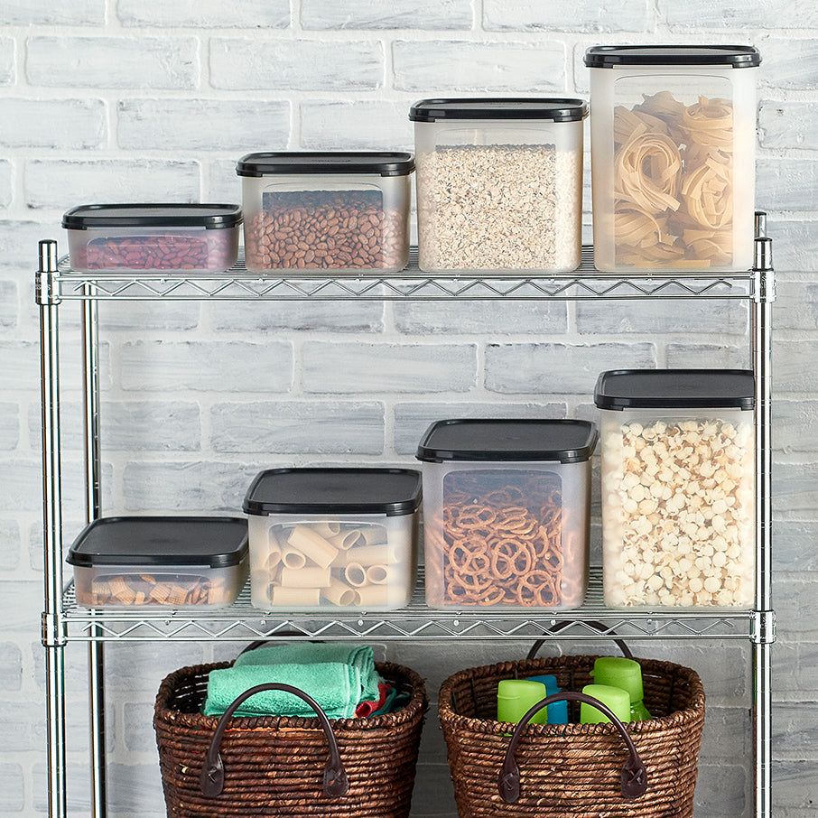 Tupperware Modular Mates Rectangular 1 Black Dry Storage | UVIJX4163