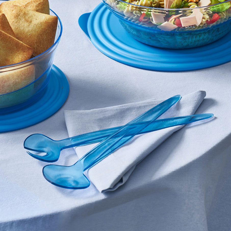 Tupperware Sheerly Elegant Serving Spoons Azure Serveware | KCWFJ2475