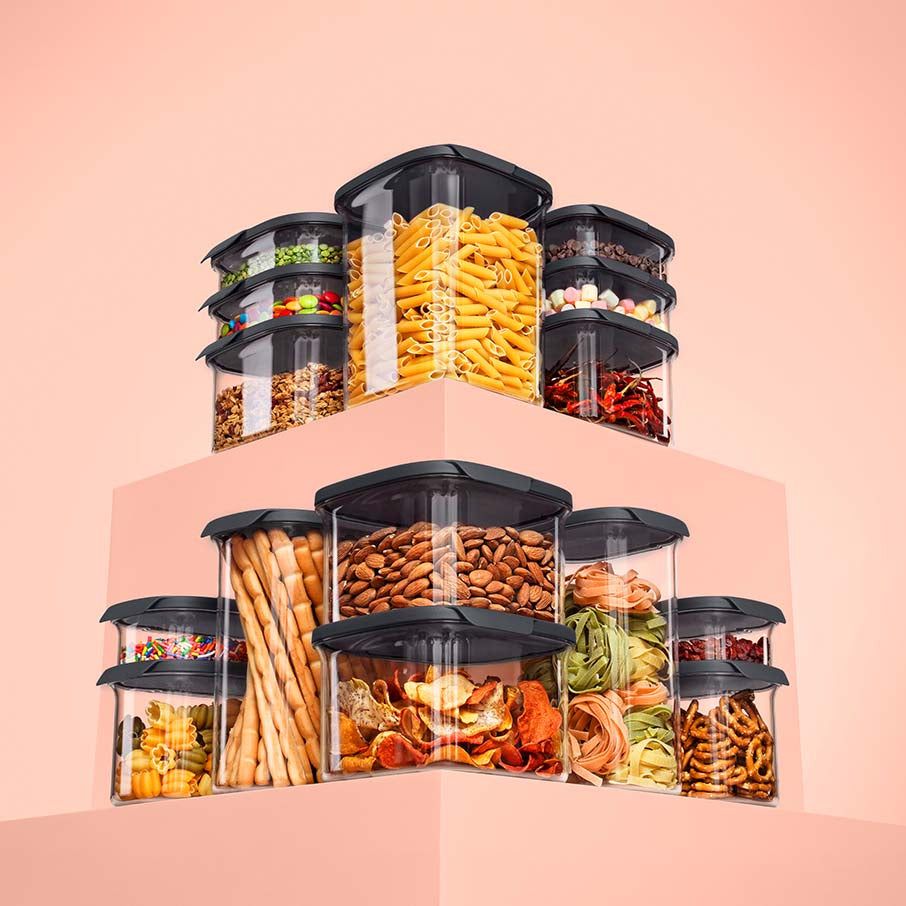 Tupperware Ultra Clear 9 -cup/2.2 L Oval Cosmos Dry Storage | DYZOH5891